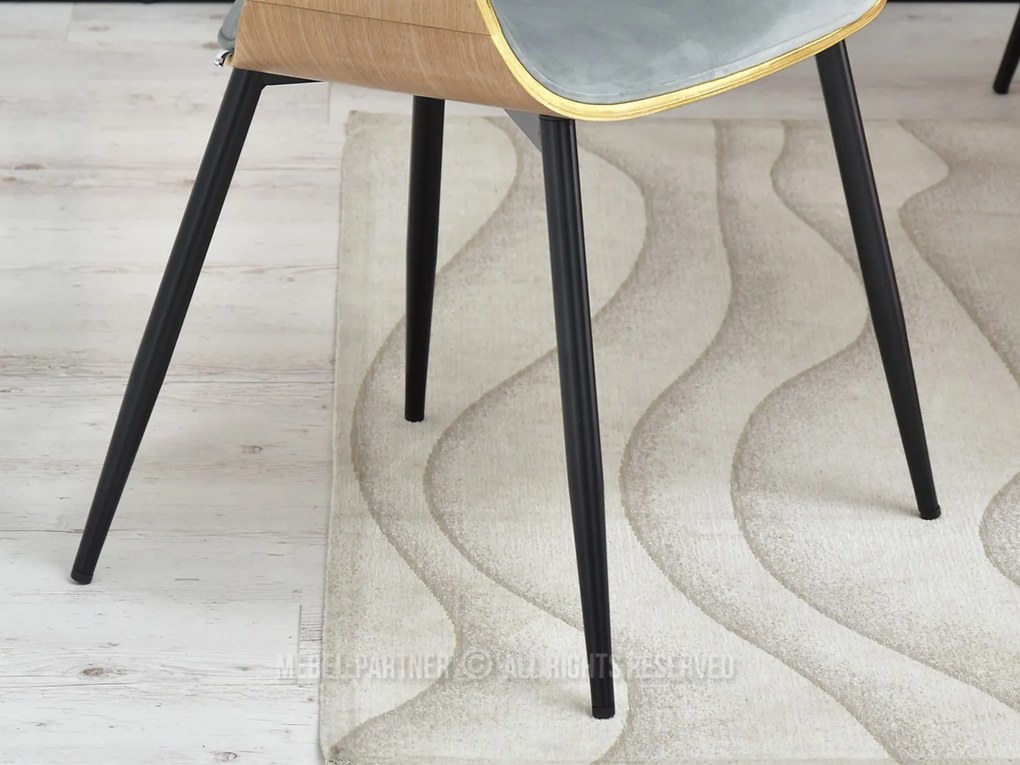 Scaun Rolf K (stejar gri + negru). 1111253
