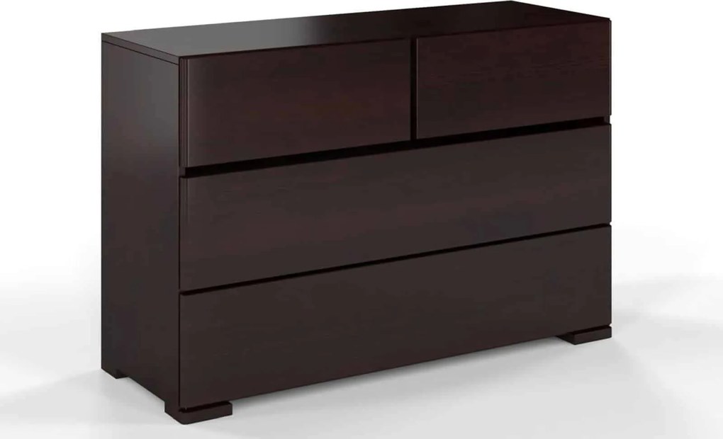 Comodă lemn masiv TerraCraft Pin 2+2 Sertare, 120 × 45 × 81 cm - Natural