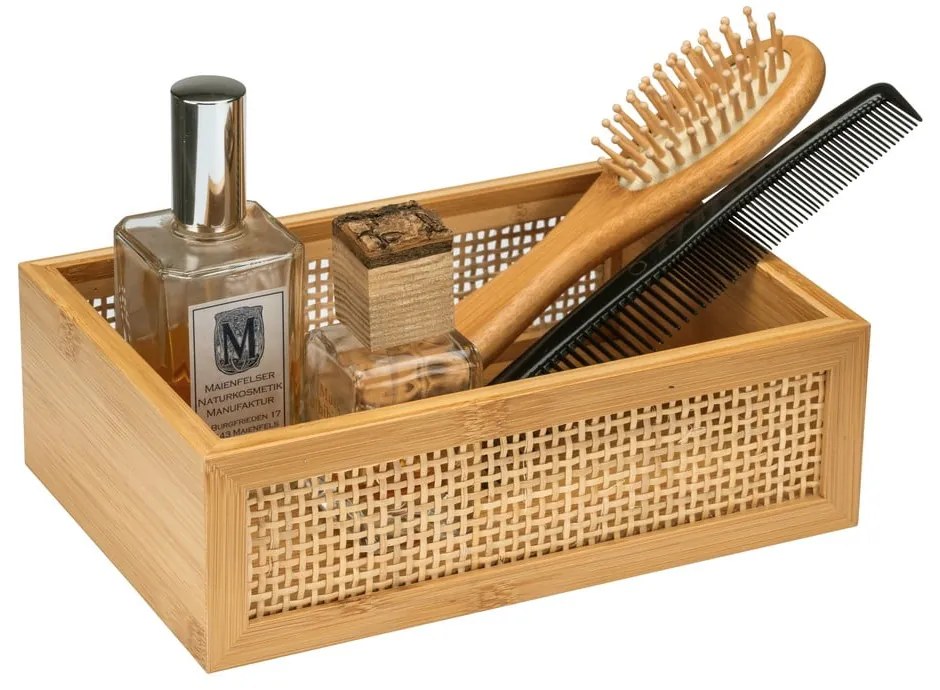 Organizator baie din bambus Wenko Allegre, 22 x 7 cm