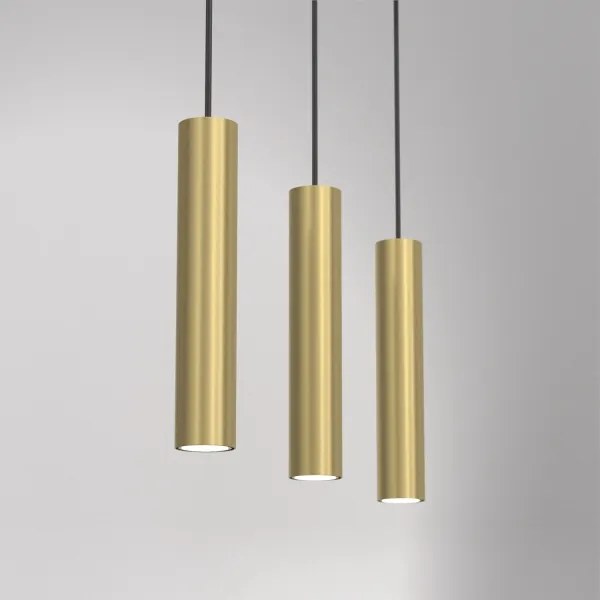 Lustră pe cablu RAITO 3xGU10/8W/230V alamă