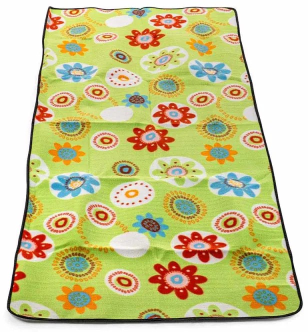 Patura pentru picnic Muhler 2 x 0,8 m, Bumbac perlat + polar, Verde