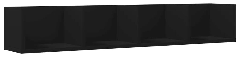 840445 vidaXL Dulap de perete, negru, 99x18x16,5 cm, lemn compozit