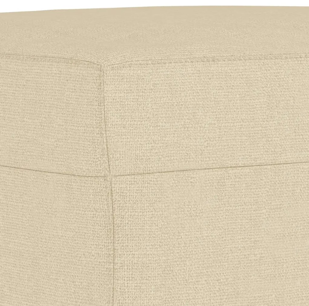 Taburet, crem, 70x55x41 cm, material textil Crem, 70 x 55 x 41 cm