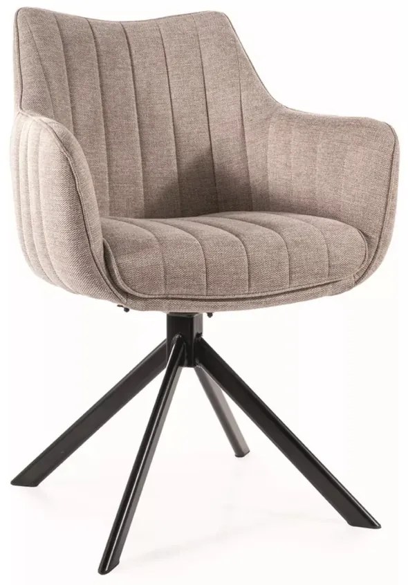 Scaun rotativ Azalia bej deschis/negru Brego31
