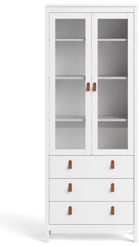 Vitrină albă 78x199 cm Madrid – Tvilum