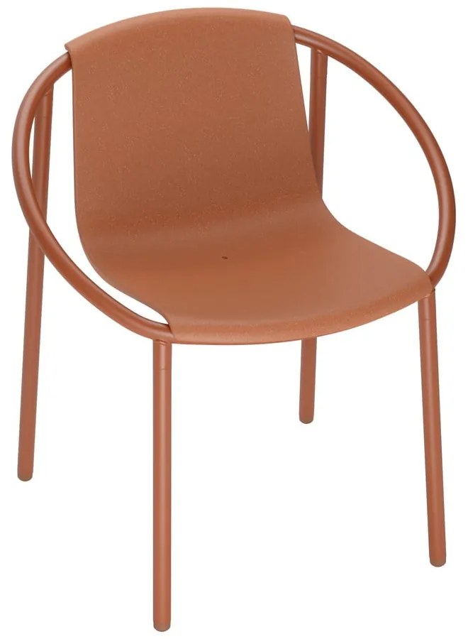 Scaun de dining cărămiziu Ringo – Umbra