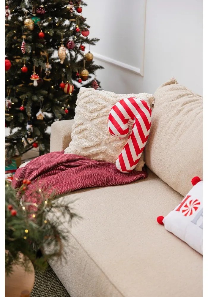 Pernă decorativă 50x30 cm cu model de Crăciun Candy Cane – Catherine Lansfield
