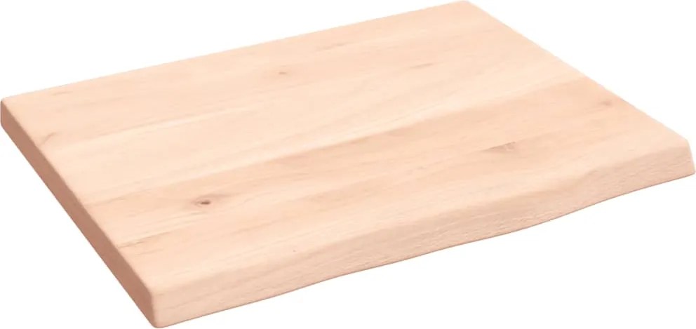 vidaXL Blat de baie, 40x30x2 cm, lemn masiv netratat