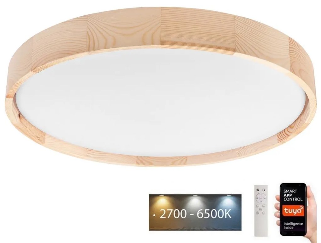 Brilagi MANAROLA SMART LED plafonieră 36W 230V cu telecomandă Tuya