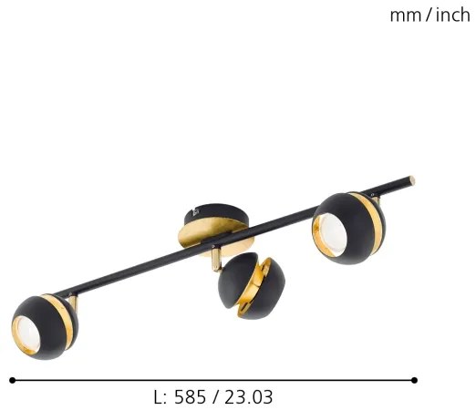 Eglo 95484 - LED Lampa spot NOCITO 3xGU10-LED/4W/230V