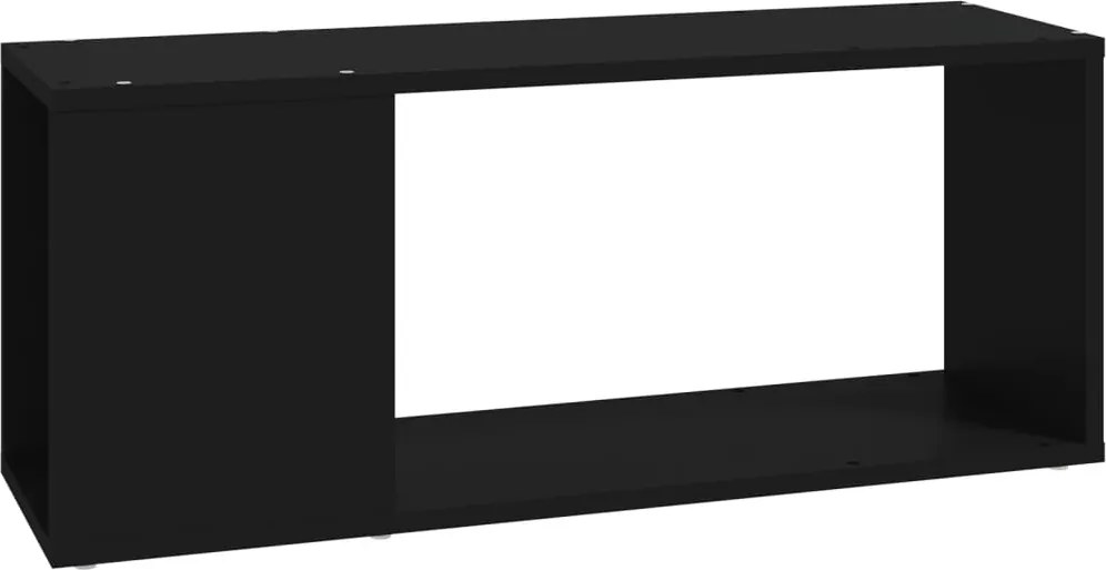 vidaXL Comodă TV, negru, 80x24x32 cm, PAL