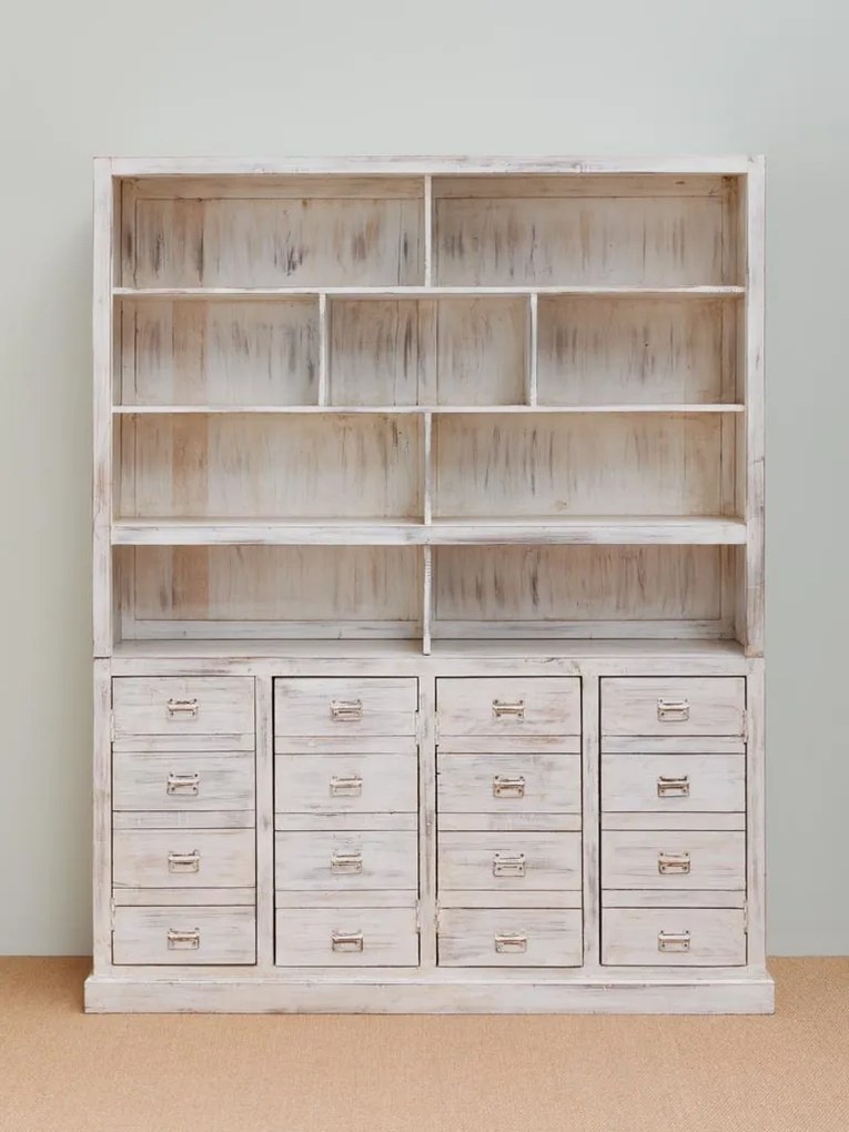 Biblioteca din lemn reciclat cu aspect vintage, Mara