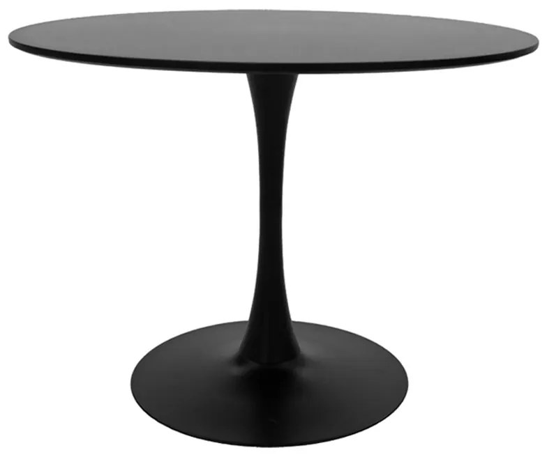 Masa Bucatarie/Dining Brox Rotunda MDF Negru Diametru 120 Cm