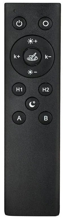 Lustra LED cu telecomanda Garden 70 negru