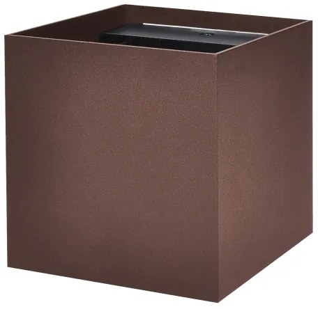 Brilagi - Aplică de exterior CUBE LED/6W/230V maro IP54