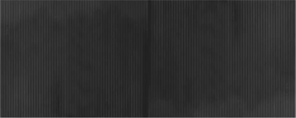 vidaXL Covor dreptunghiular, gri, 80x200 cm, bambus