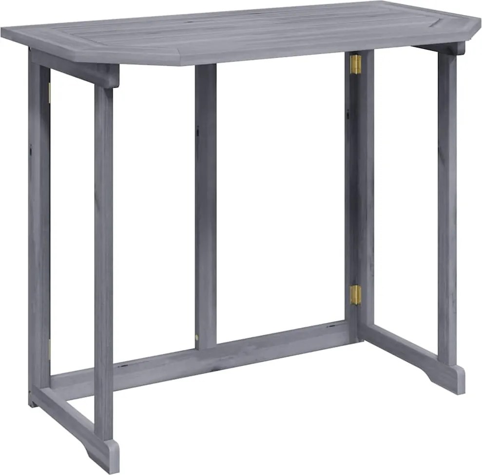 vidaXL Masă de balcon pliabilă, 90x50x74 cm, lemn masiv de acacia