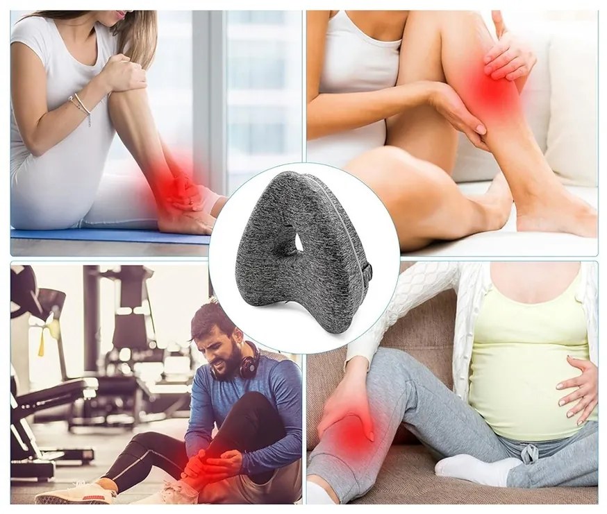 Perna între genunchi cu elastic