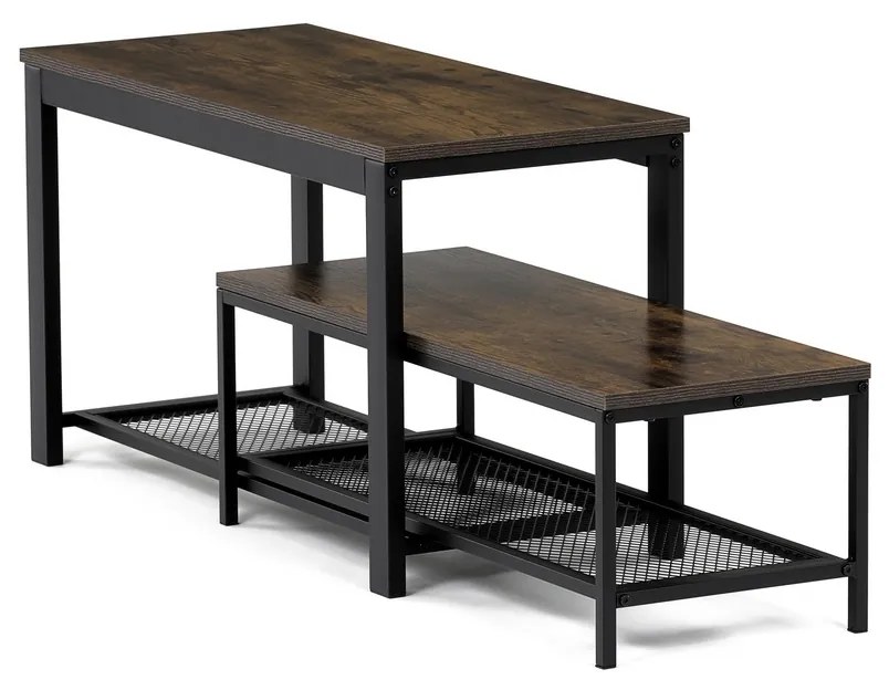 Set de 2 suporturi pentru pantofi, lemn vechi