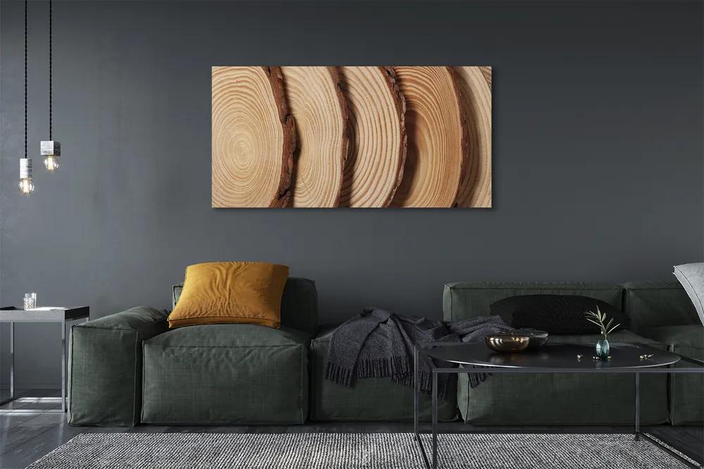 Tablouri canvas felii de cereale din lemn