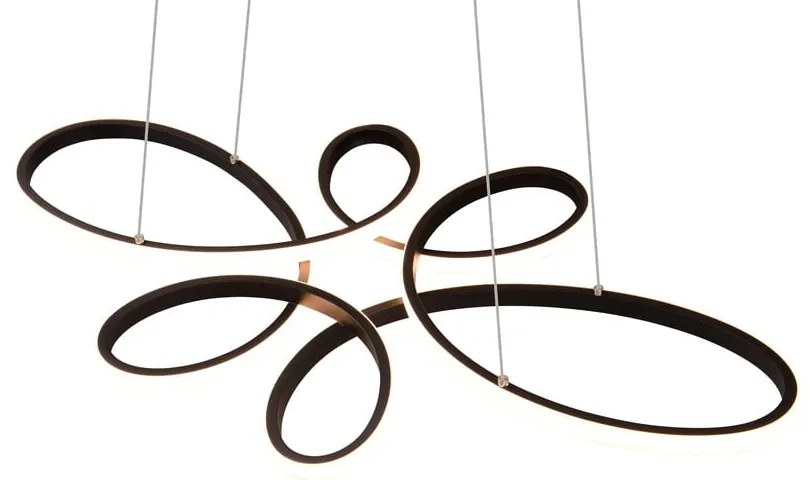 Lustră neagră LED Fly – Trio