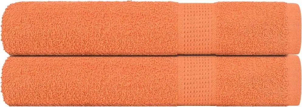 vidaXL Prosoape de saună, FROGN, portocalii, 80x200 cm, 360 g/m², 2 buc.