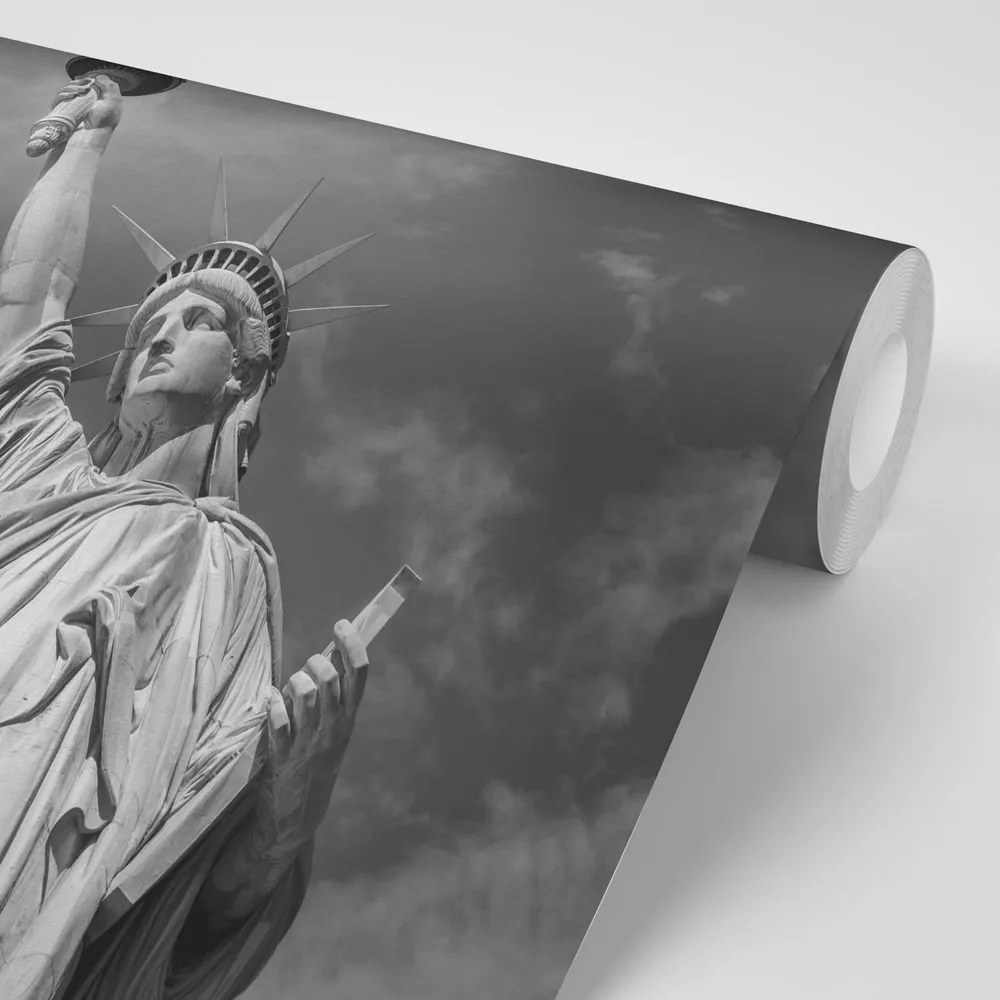 Fototapet Statuia libertății în alb-negru