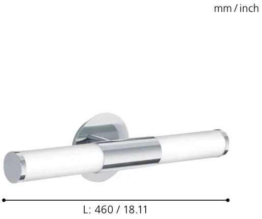 Aplică pentru baie Eglo 87219 PALMERA 2xE14/40W/230V IP44