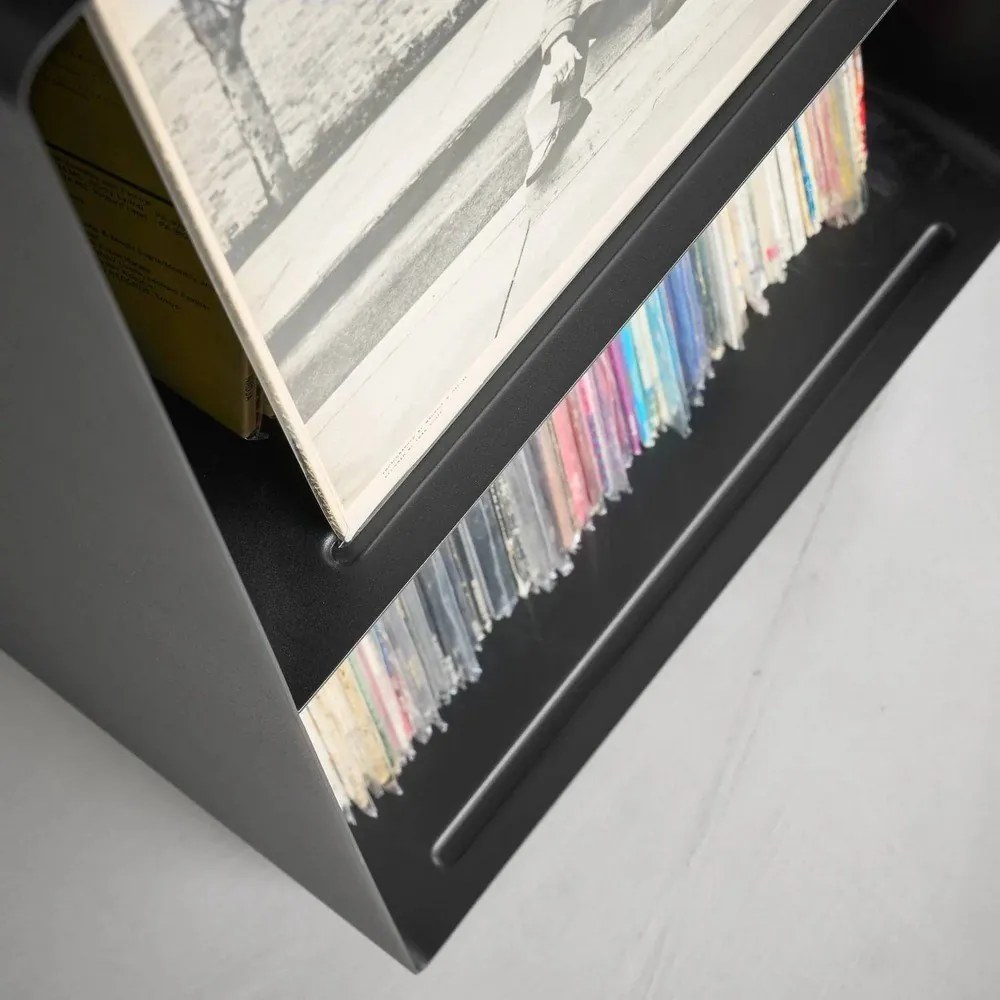 Etajeră pe roți neagră din metal 40x73x38 cm Tower – YAMAZAKI