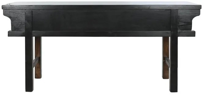 Consola din lemn masiv, turcoaz, cu finisaj vintage, Azure