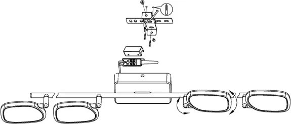 Eglo 97694 - Spot LED RGB PALOMBARE-C 4xLED/5W/230V