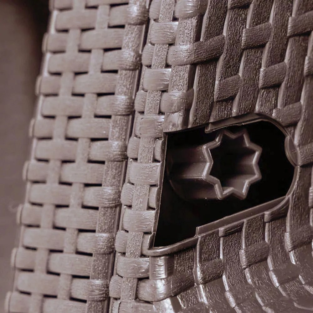 Canapea de colț relaxantă Corfu cu masă Rosario maro