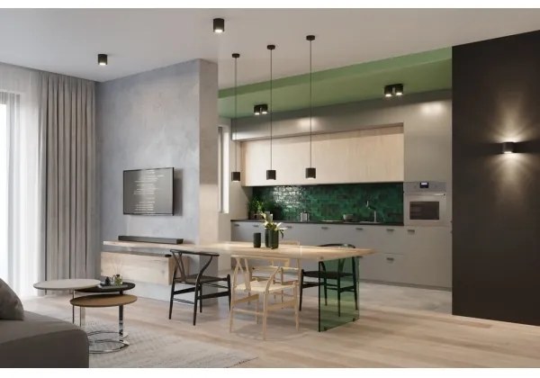 Plafonieră ORBIS 1 1xGU10/40W/230V negru