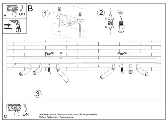 Spot EYETECH 6xG9/12W/230V alb