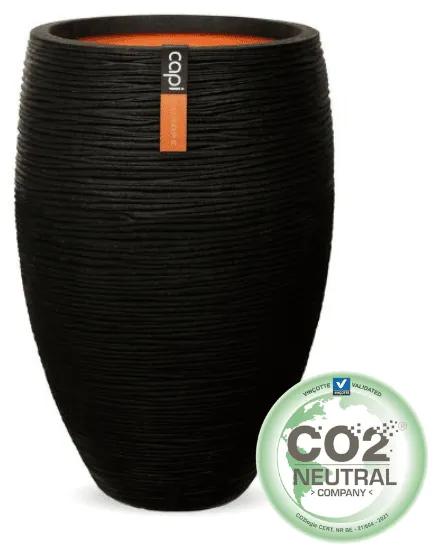 Ghiveci Capi - Vas de plante elegant deluxe 55x85 cm - Rib NL - Black