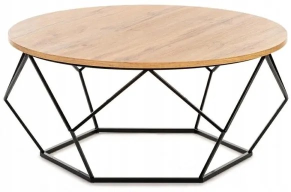 Măsuță de cafea DIAMOND 40x90 cm neagră/maro