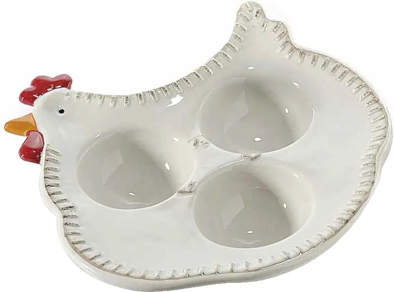 Platou Paste oua model ceramica gri Gaina cm 15 cm x 16 cm