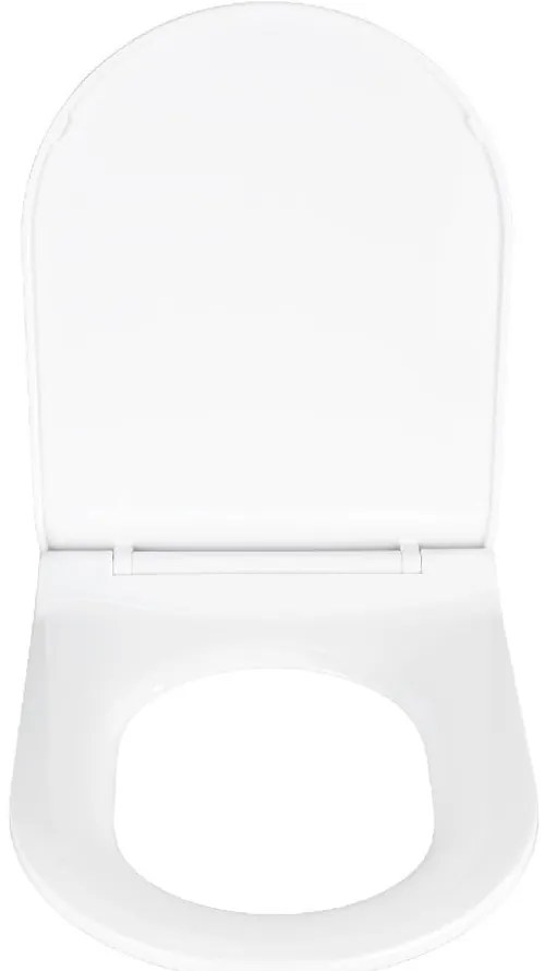 Capac WC cu închidere lentă Wenko Habos, 46 x 36 cm, alb