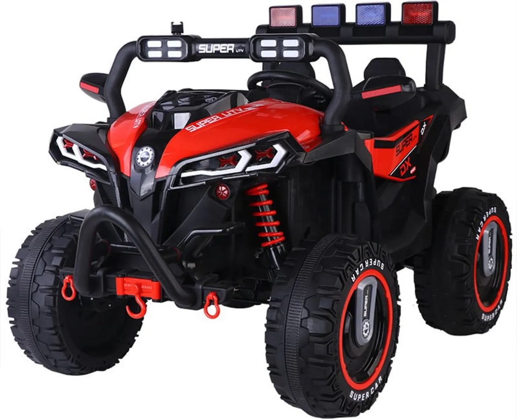 Masinuta Electrica cu acumulator pentru copii NOVOKIDS™ Super Beasty Buggy UTV , 2 locuri, Cu faruri luminoase, Telecomanda, 3-9 ani , max 30 kg ,