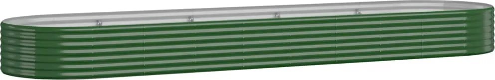 vidaXL Strat înălțat grădină 396x100x36 cm oțel galvanizat