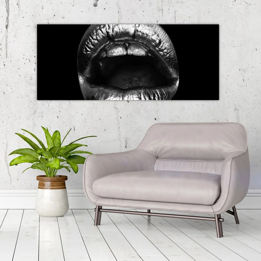 Tablou - Buze lucioase (120x50 cm)