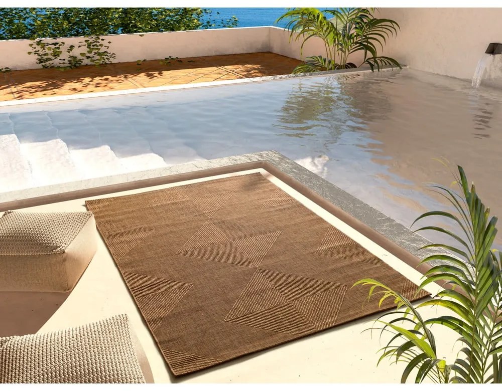 Covor de exterior maro 80x150 cm Guinea Natural – Universal