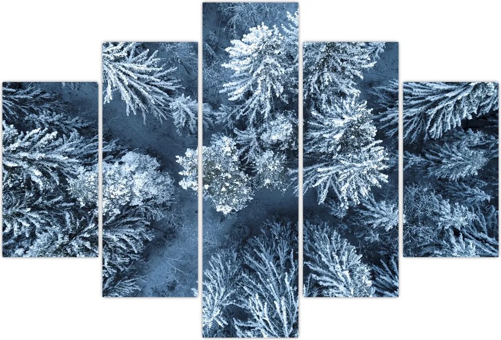 Tablou - Pădure înzăpezită (150x105 cm)