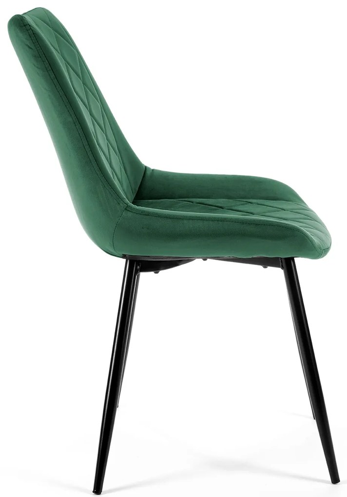 Scaun de sufragerie Sariel (verde închis) (2buc). 1071281