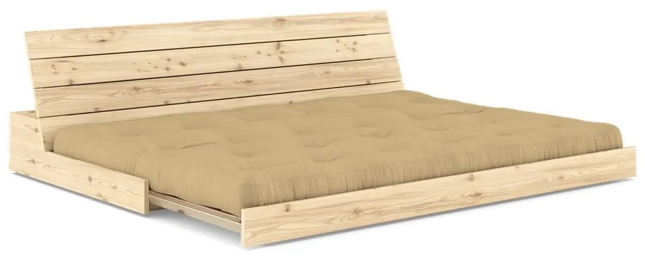 Canapea galben-muștar extensibilă 196 cm Base – Karup Design