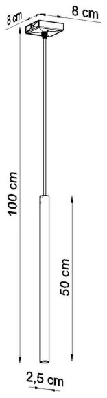 Lustră pe cablu PASTELO 1 1xG9/12W/230V negru