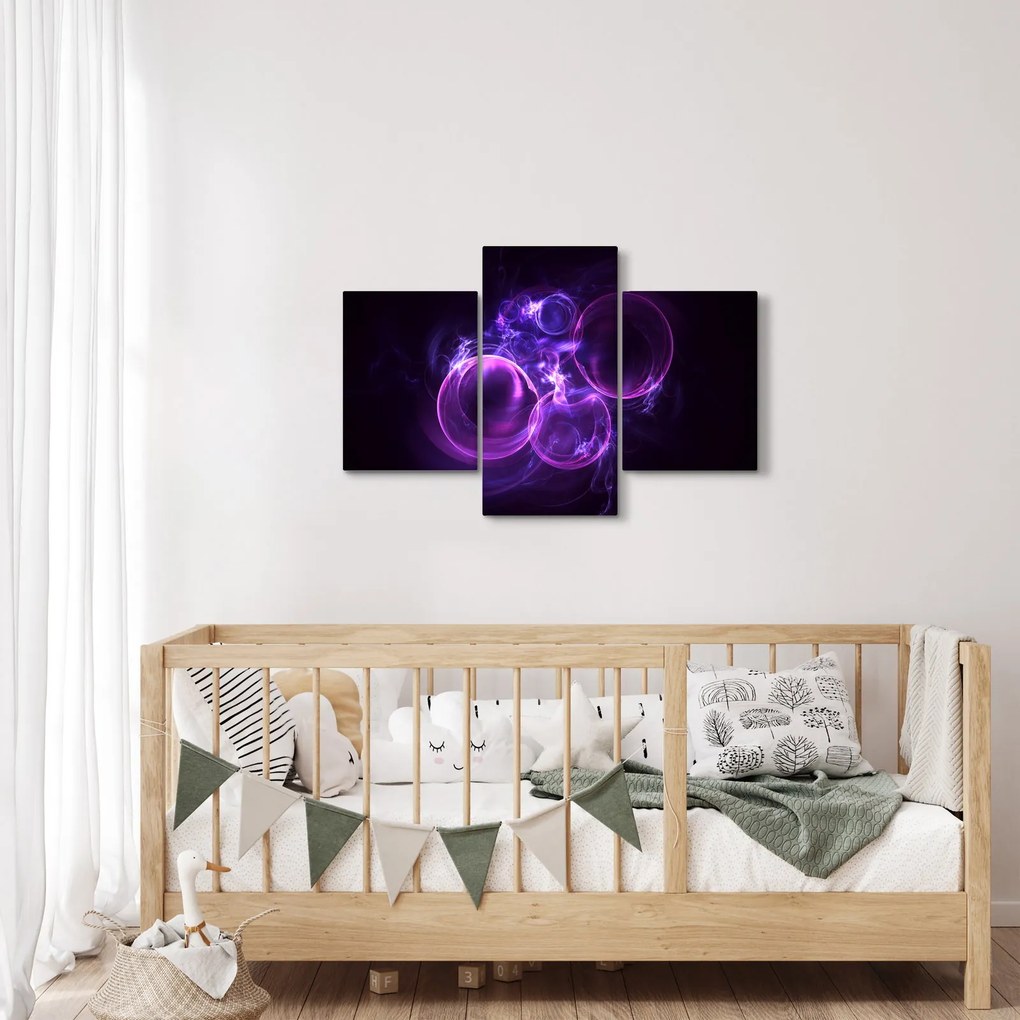 Tablou abstract cu bulbuci (90x60 cm)