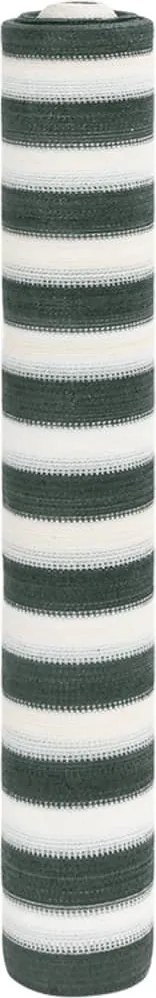 vidaXL Plasă protecție intimitate, verde/alb, 2x10 m, HDPE, 75 g/m²