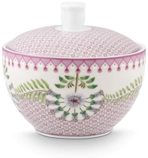 Zaharniță porțelan, Pip Studio, Tiles Lilac, 300ml, colecția Lily&amp;Lotus