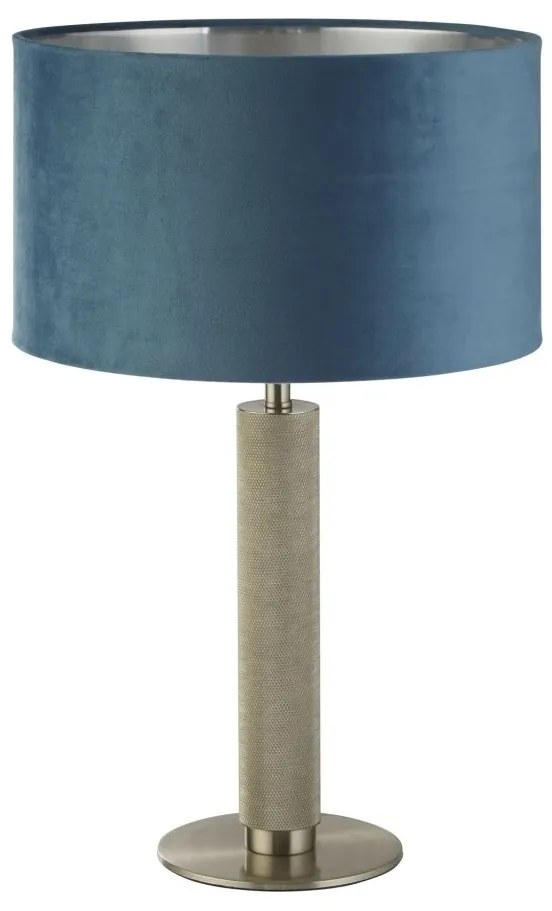 Veioza/Lampa de masa design decorativ London argintiu/teal